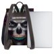 thumbnail image 3 of Disketp Modern Abstract Colorful Skull C Mochila de Cuero para Mujer, Bolso de Espalda Antirrobo con Estilo para Viaje, Trabajo y Uso Diario, 3 of 4
