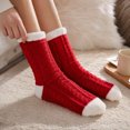 thumbnail image 4 of Busydd 6‑Pack Christmas Socks for Women Winter Fashion Thermal Warm Socks Comfortable Casual Holiday Fuzzy Cotton Socks, 4 of 5