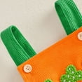 thumbnail image 7 of RMGVDSD Baby Girl Boy Easter Romper Sleeveless Backless Carrot Embroidery Button Bodysuit Jumpsuit Outfits Romper Onesies 12-18 Months, 7 of 7