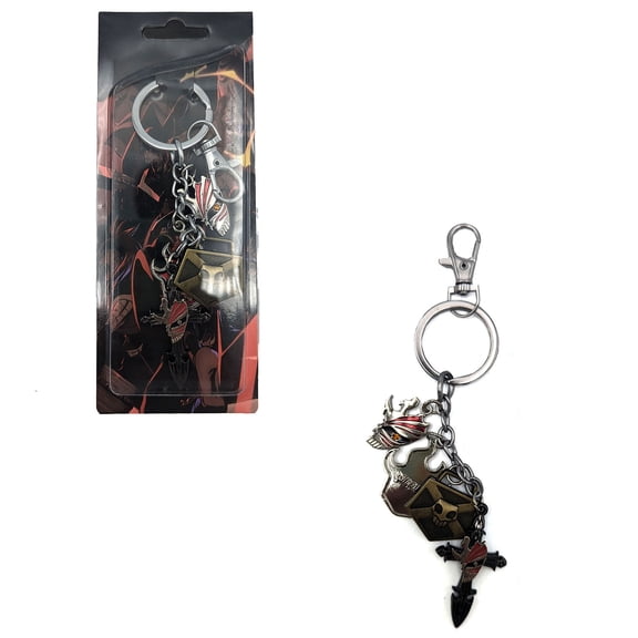 Skull Flame Mask & Cross - Bleach 1" Keychain 4 pc. Pendant