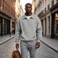 thumbnail image 6 of GrmtClth Mens Sweatshirts Quarter Zip Pullover Long Sleeve Golf Shirt 1/4 Half Zip Running Workout Pullover Tops Sweatshirt XL, 6 of 7