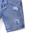 thumbnail image 6 of YunPes Girls Ripped Jean Shorts with Pockets Casual High Waisted Straight Leg Denim Jorts Kids Button Zipper Slim Fit Denim Shorts, 6 of 8