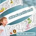 thumbnail image 4 of Children Coloring Paper Graffiti Scroll Coloring Painting 2m - Roll I3B0, 4 of 9