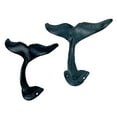 thumbnail image 6 of Zeckos Cast Iron Whale Tail Wall Hooks Coastal Home Decor Hangers Set of 4, 6 of 8