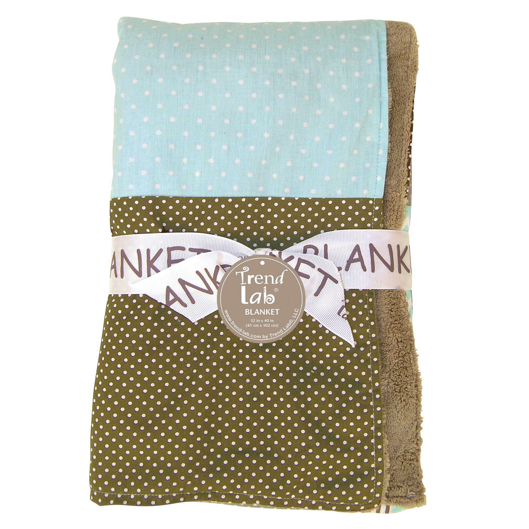 Cocoa Mint Receiving Blanket