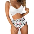 thumbnail image 1 of Augper Women's Fashion Bikini Set Swimsuit Two Piece Printing Suspenders Swimwear Beachwear, 1 of 5