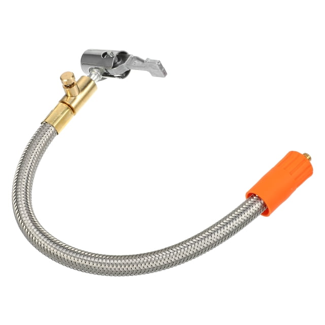 Adaptador de manguera de inflado de neum?ticos Flexible de 11,8 ", mandril de aire de tama?o de rosca M6 con manguera para v?lvula de neum?tico est?ndar, rosca fina con v?lvula de liberaci?n de aire, 1 Uds. Unique Bargains mandriles para neumáticos de automóviles
