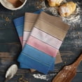 thumbnail image 6 of Blue Pink Brown Ombre Kitchen Towels Set of 2, Water Absorbent Dish Towel, Vintage Farmhouse Wooden Decorative Hand Towels - Quick Drying Cloth for Cooking Baking, 18x28 Inch, 6 of 8