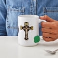 thumbnail image 4 of CafePress - Benedictine Crucifix And Medal Mugs - 15 oz Ceramic Large White Novelty Mug, 4 of 6