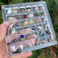 thumbnail image 5 of Caja de Presentación de Concha Magnética de Acrílico, Caja Organizadora de Almacenamiento de Cuentas de Piedras Preciosas de Diamantes Rejilla Concha de Acrílico Transparente,F, 5 of 5