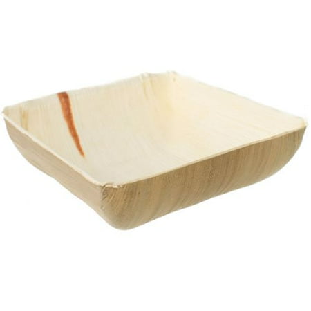 - Leaf & Fiber Elegant , 100% Compostable and Sustainable Fallen Palm Leaf Bowl, 7-Inch Square, 25 Count
