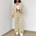 thumbnail image 2 of Gamivast Two Piece Athletic Sets for Women Full Zip Sweatshirt Top High Waisted Straight Leg Pants Set Casual Workout Lounge Outfits Fall Clothes, 2 of 6
