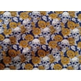 thumbnail image 4 of oneOone Cotton Cambric Orange Fabric Floral & Skull Sewing Material Print Fabric By The Yard 42 Inch Wide, 4 of 4