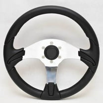Uflex Boat Steering Wheel 90587X | Gorgona 13 3/4 Inch Black