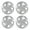 14 inch- Sliver Lacquer, variant on 4 Pack- Universal 15 inch Hubcaps Set of 4 Snap-On Black Lacquer Design PP Material 15 inch Wheel Rims Cover for Toyota Nissan Hyundai Honda BYD KIA Tesla and More Models
