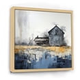 thumbnail image 2 of Designart "Mystical Barn In Beige And Blue" Barn Floater Framed Canvas Wall Art, 2 of 5