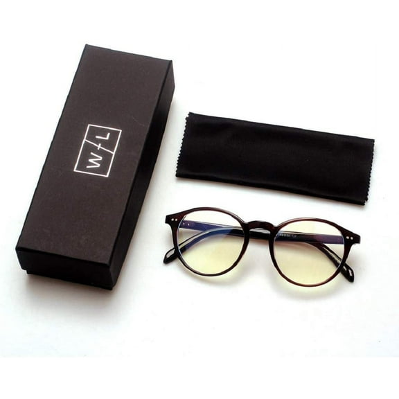 Blue Light Lightweight Glasses For Men Women | Blocking Glasses for Computer, Gaming, Reading | Anti UV, Anti Glare, Anti Eyestrain, Model A, Black