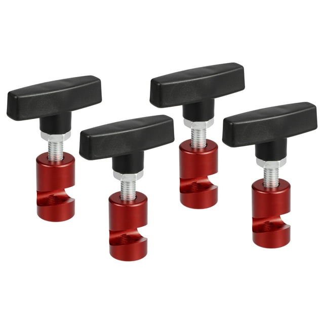 Unique Bargains 4 Pcs Hotte Entretoise Support de Support Pince et Étrier de Bougie de Retenue Outil 2-en-1 Outil Rouge