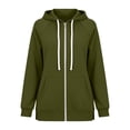 thumbnail image 5 of jjayotai Women's Zip up Hoodies Long Tunic Sweatshirts Oversized Fleece Casual Long Sleeve 2026 Fall Hoodie Jacket Coat, 5 of 6