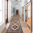 thumbnail image 4 of HAHDAXIA Boho Kitchen Runner Rug 2x7 Carpet Runner Washable Runner Rugs for Hallway Non-Slip Laundry Room Rug Throw Bathroom Runner Oriental Distressed Runner Rugs for Entrance Bedroom Living, 4 of 7