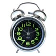 thumbnail image 2 of Reloj despertador de doble campana analógico clásico de 4 pulgadas con luz , gran número, con dormitorio, Oficina perfecl pequeño reloj despertador con dos campanas, 2 of 8