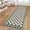 Green, variant on LUKU 10'x14' Vintage Checkered Faux Wool Area Rug, Machine Washable 0.24-Inch Low-Pile Carpet with TPR Non-Slip Backing for Home Decor, Black