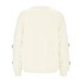 thumbnail image 3 of Cardigan Sweaters for Women Flower Embroidery Long Sleeve Button Knitted Sweater Coat Jacket Womens Cardigan Sweaters, 3 of 8