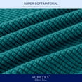 thumbnail image 5 of Subrtex 4-Piece Stretch Textured Grid Sofa Cover Slipcover,Separate Cushion Cover(Turquoise, Sofa), 5 of 8