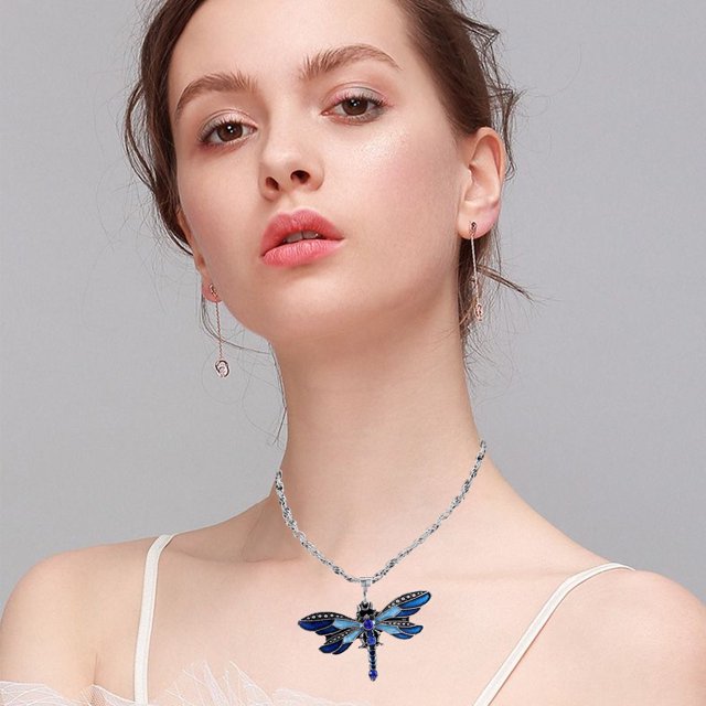 Latrodar Vintage Simulation Crystal Necklace Pendant Female Fashion Jewelry Sweater Chain Boxing Day Mom Christmas Gifts