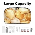 thumbnail image 3 of Shell Digital Bag Charger Case Cord Organizer for Travel Canvas Storage Box Small, 3 of 6