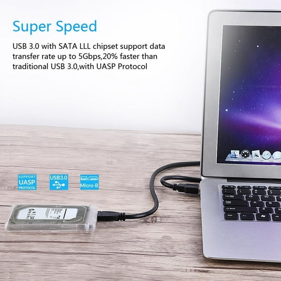 Cergrey Enclosure HDD Box HDD Storage Box, HDD Storage Case, Hard Drive HDD To USB 3.0 Enclosure HDD Enclosure HDD SSD HDD For SSD