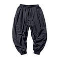 thumbnail image 5 of CONZONE Toddler Boys Workout Pants Elastic Waist Baggy Joggers for Child Drawstring Wide Leg Fall Casual Trousers with Pockets Size 2-3 Years, 5 of 6
