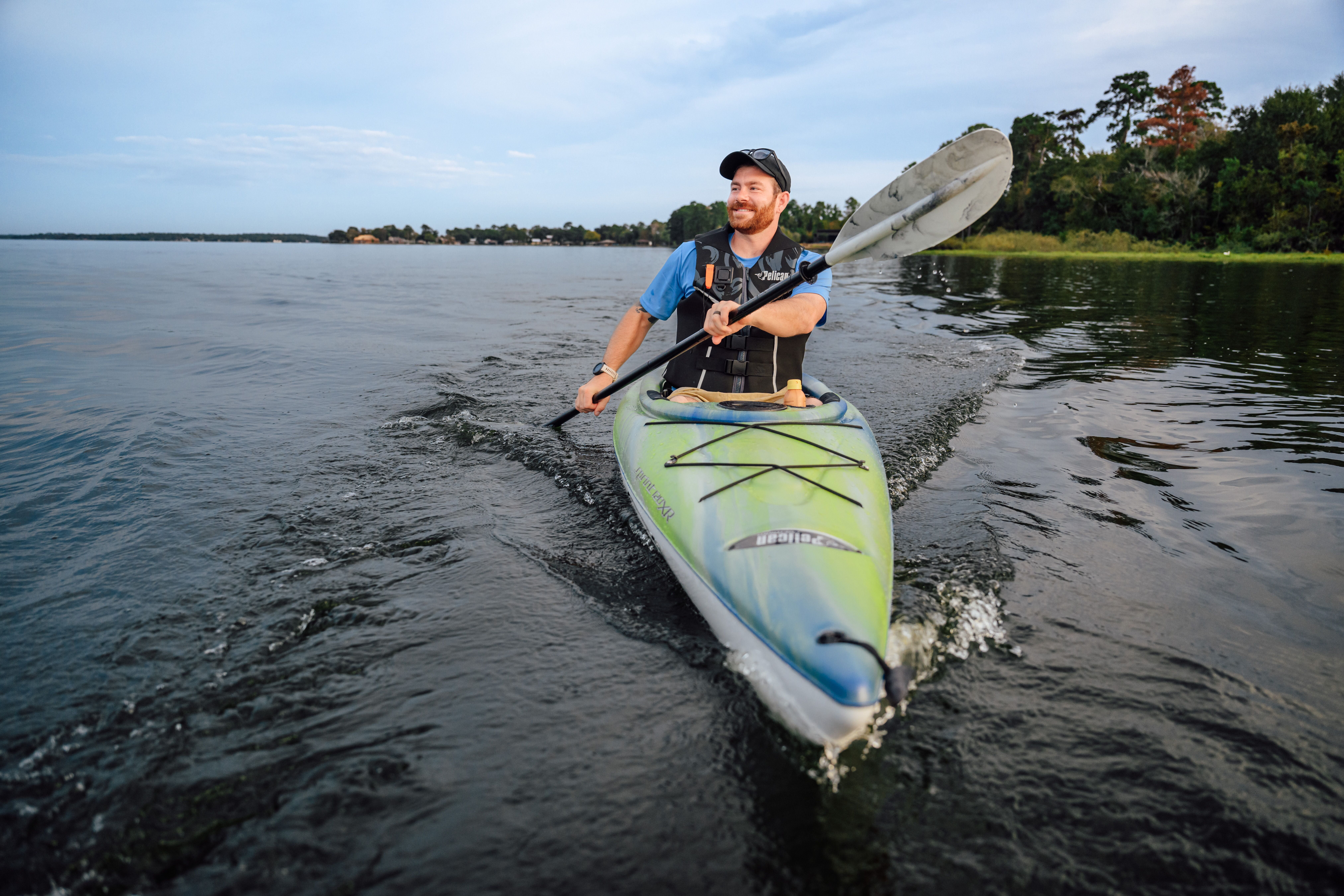 Pelican Sprint 120XR - Sit-in Kayak - Recreational Performance Kayak - Lightweight one Person - 12 ft - Lightning