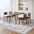 thumbnail image 2 of Gianna 8x10 FT Large Polyester Area Rug for Living Room, Machine Washable Low-Pile Rug with Non-Slip Backing, Durable Edge Binding for Bedroom, Dining Room, Vintage Style, Blue, 2 of 7