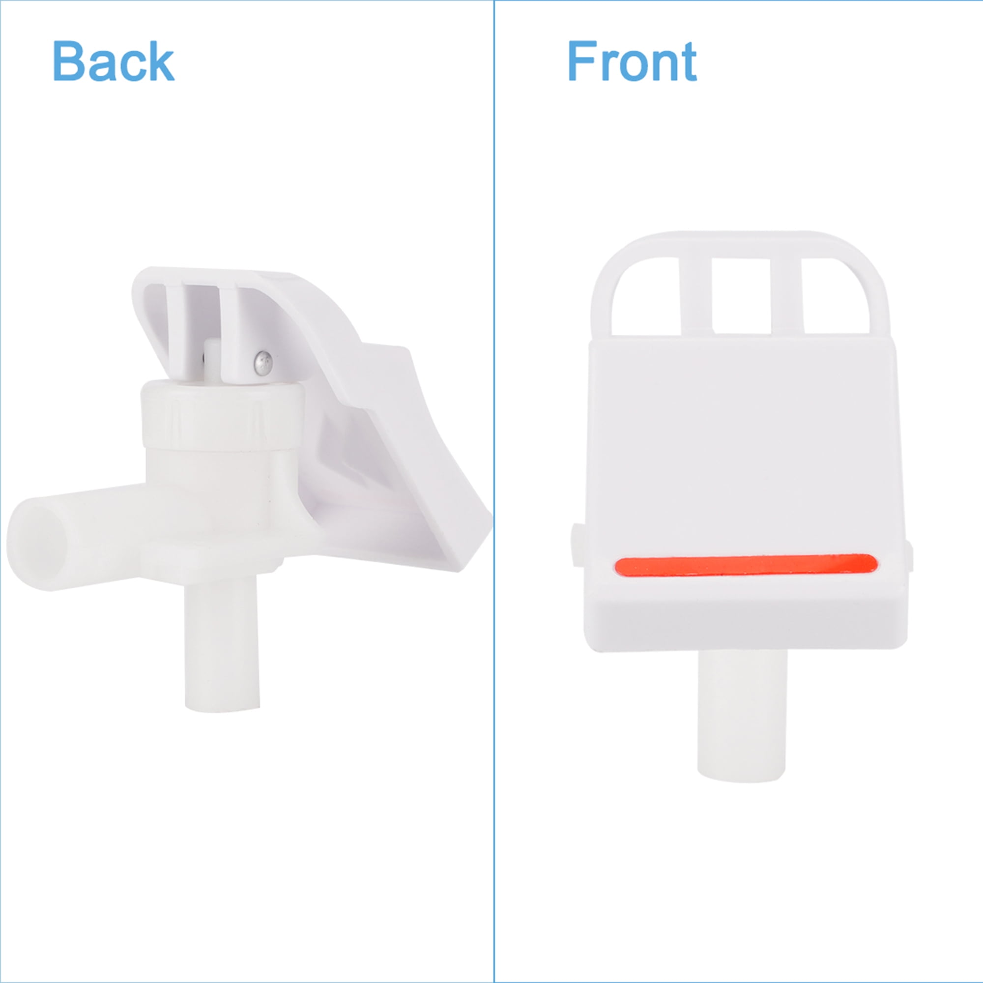 Red Plastic Water Cooler Faucet Push Type Handle fit Home and Office