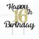 thumbnail image 1 of 10pcs Birthday Cake Decorations: Happy Birthday dessert Topper with Glitter Numbers - Party Table Decor and Dessert Cake Decoration, 1 of 3