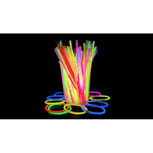 El paquete de fiesta Crown Display Glow Sticks incluye 100 x 22 collares que brillan en la Crown Display Crown Display