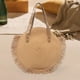 thumbnail image 5 of Bolso Redondo de Paja para Mujer, Sombrero para El Sol, Tejido Grande para Vacaciones, Verano, Al Aire Libre Yuyangstore Bolso tejido a mano, 5 of 8