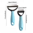 thumbnail image 3 of 1PCS Pet Grooming Rake Double-Sided Dematting Tool for Dogs & Cats Extra-Wide Undercoat Rake for Long Hair Effective Deshedding Comb Ergonomic Handle Included, 3 of 9