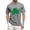 Gray, variant on Men's St. Patrick's Day Shamrock T Shirt Short Sleeve Casual Clover Graphic Tee