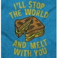 thumbnail image 2 of Stop World Melt You Grilled Cheese Men's Graphic T Shirt Tees Brisco Brands 2X, 2 of 6