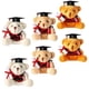 thumbnail image 4 of 6pcs Graduation Bear Plush Keychain, Small Stuffed Bear Pendant Backpack Charm, Lightweight Hanging Decor for Birthday, Valentine's Day, Christmas, 4 of 5