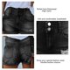 thumbnail image 4 of Pantalones cortos de cintura alta para mujer, pantalones cortos informales de verano con dobladillo enrollado y cierre de doble botón, 4 of 6