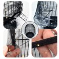 thumbnail image 3 of Universal Bird Cage Cover Covering Receptor Circulation Shell Skirt Nylon Mesh Birdcage Soft Catcher Net Shell Skirt Home Pet Supplies S/Black, 3 of 9