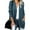 Blue, variant on Babysbule Plus Size Womens Sweaters And Winter Women's Casual Solid Long Cardigan Outwear Casual Tops Jacket Sweaters With Pocket Women's Fashion