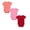 Red 1PCS & Pink 1PCS & Orange 1PCS, variant on 3 Pack Unisex Newborn Solid Cotton No Seam Short Sleeve Side Snap Belly Protection Triangle Crotch Baby Bodysuit Romper Set