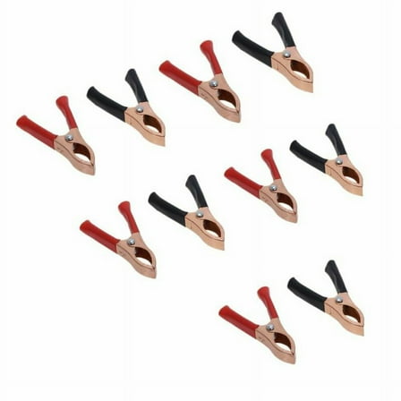 10Pcs 30A Car Alligator Clips Battery Clamps Crocodile Clip Aligator Clips 70mm