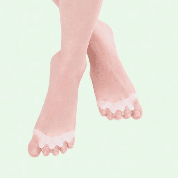 4PCS Gel Toe Corrector Bunion Separators, Silicone Toe Straighteners for Yoga, Toe Spacers for Bent Toes, Hammer Toe