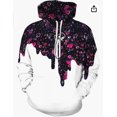 thumbnail image 1 of Men Women Unisex Digital Print Sweatshirts Hoodie Top Galaxy Pattern Pullover, 1 of 2