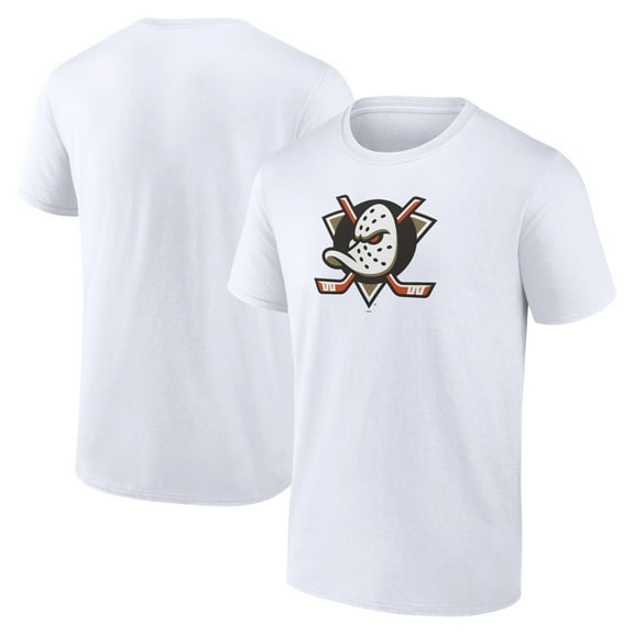 Men's White Anaheim Ducks Primary Logo T-Shirt